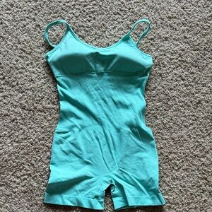 Aqua Turquoise Active Romper